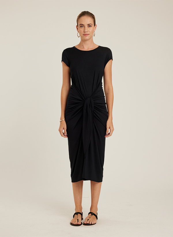 Black Bio Sarong Cover Up