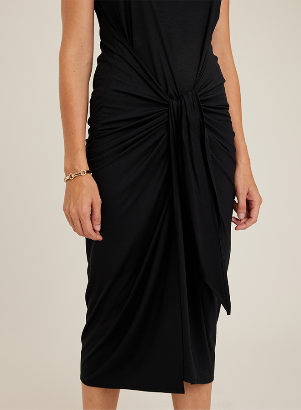 Black Bio Sarong Cover Up