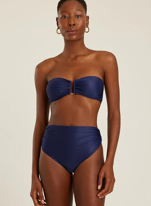 Tide Recycled Bandeau Ruched Bikini