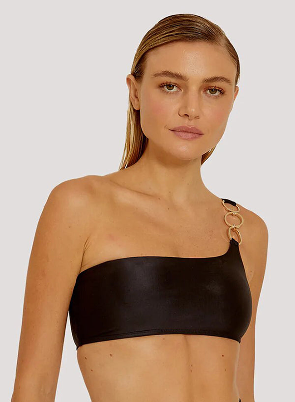 Black Rings One Shoulder Bikini