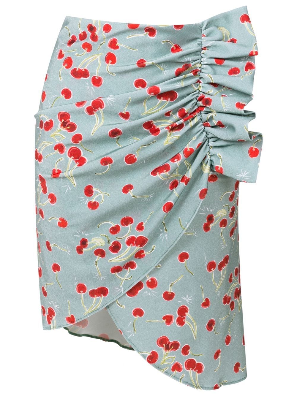 Cherry Bomb Ruffled Skirt Blue