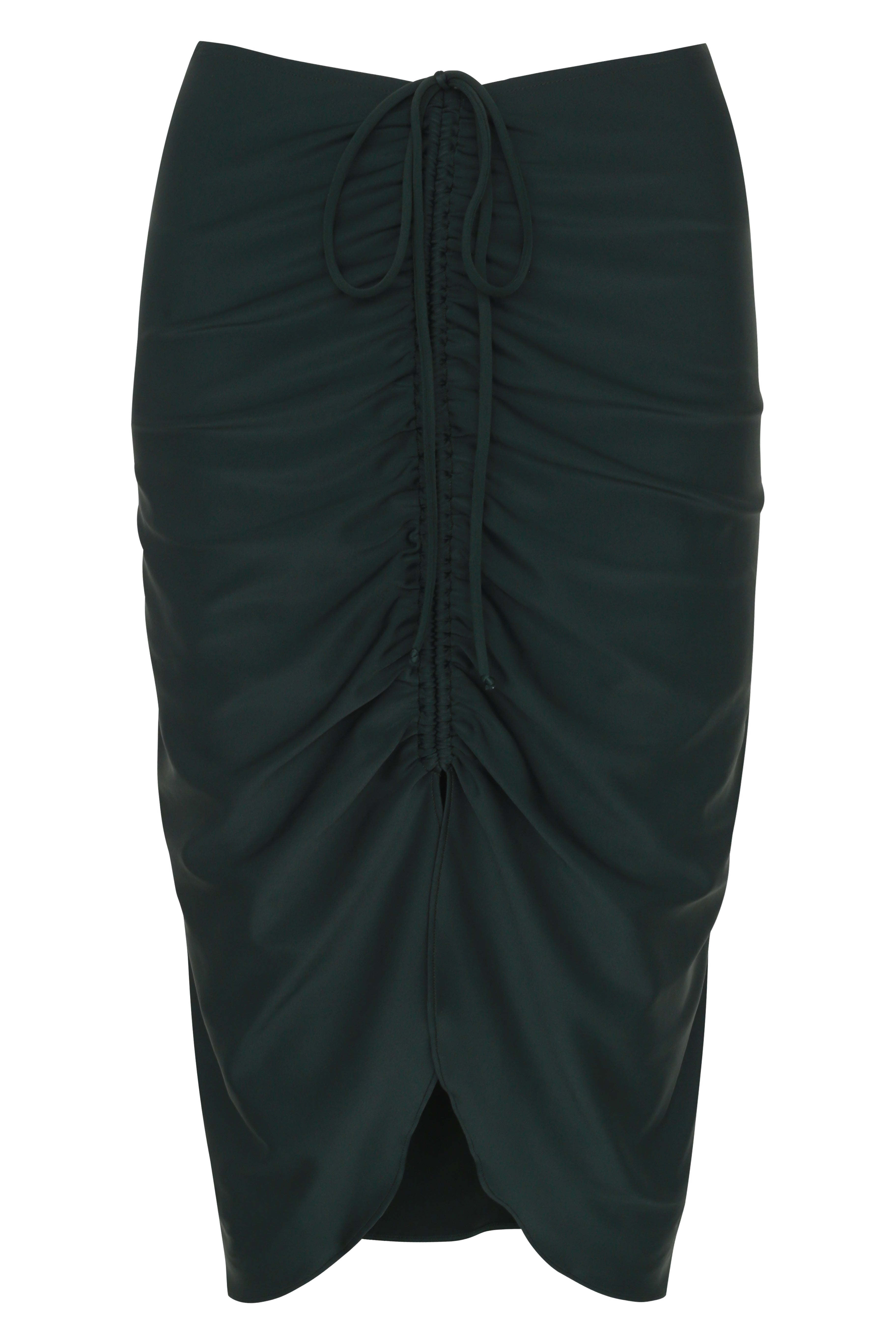 Lipstick Solid Frilled Skirt Black