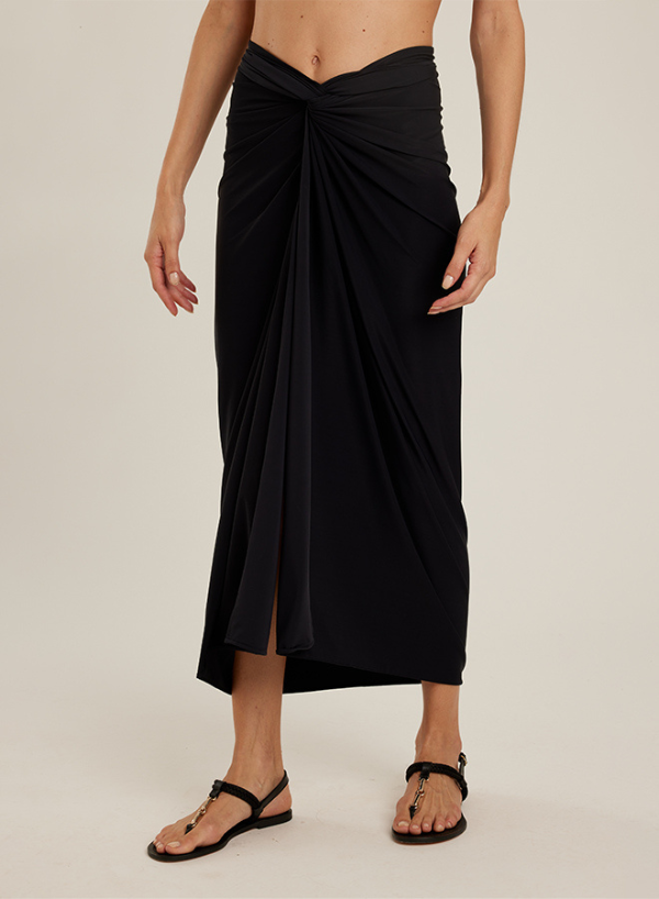 Black Bio Knot Sarong