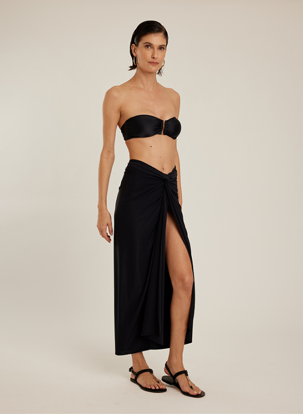 Black Bio Knot Sarong