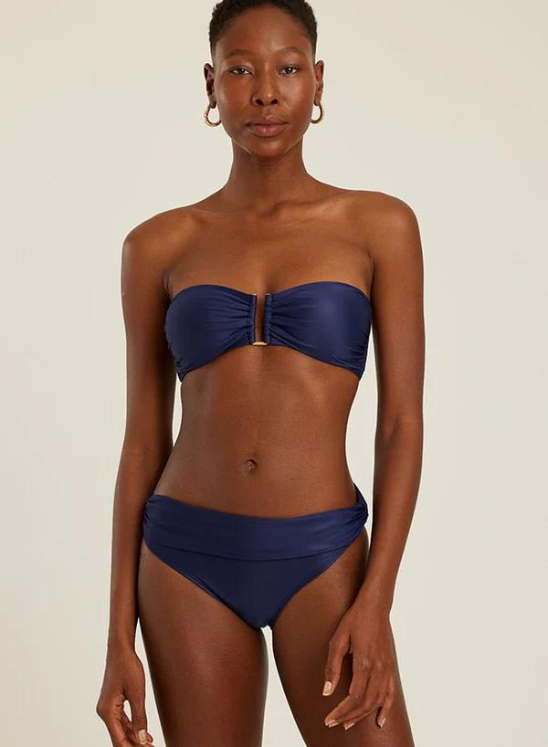 Tide Recycled Bandeau Ruched Bikini